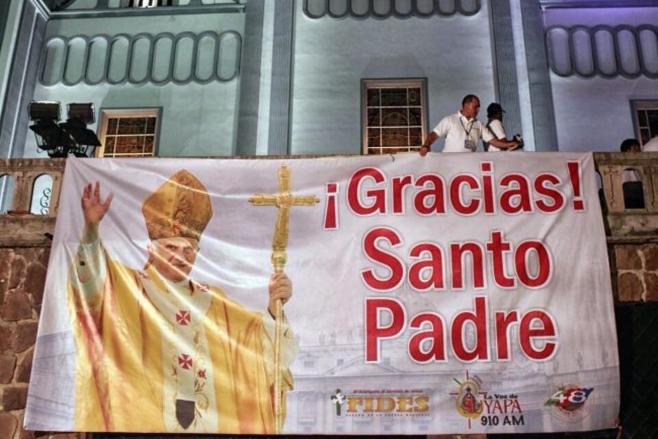 Fot. PAP/EPA. HONDURAS, PODZIĘKOWANIA DLA OJCA ŚWIĘTEGO