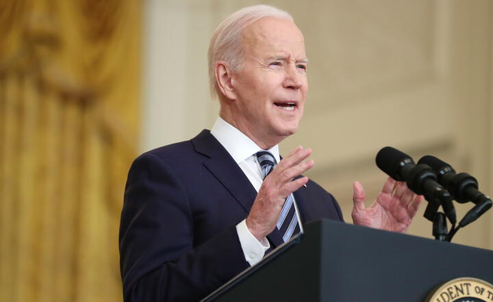 prezydent USA Joe Biden / autor: PAP/EPA/MICHAEL REYNOLDS