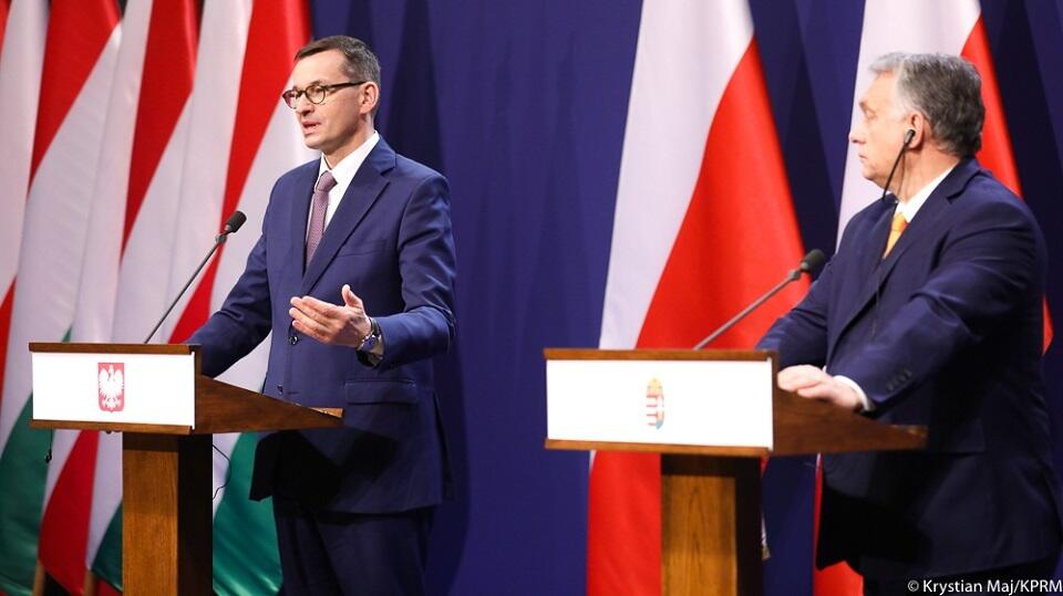 Premier RP Mateusz Morawiecki i premier Węgier Viktor Orban / autor: Krystian Maj/KPRM
