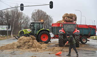 Rolnicy wysypali ukraińskie zboże: Policja bada sprawę