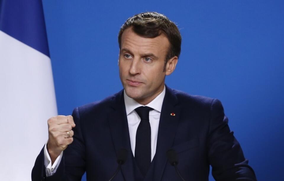 Prezydent Francji Emmanuel Macron / autor: PAP/EPA